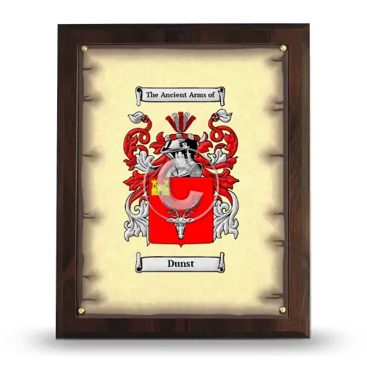 Dunst Coat of Arms Plaque