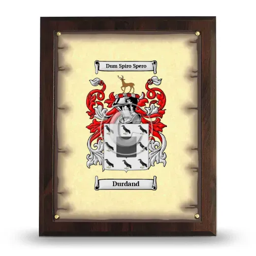 Durdand Coat of Arms Plaque