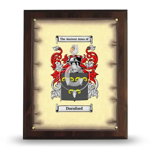 Durnford Coat of Arms Plaque