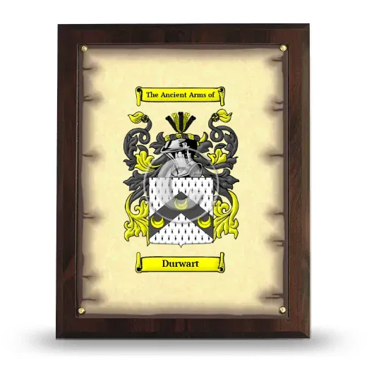 Durwart Coat of Arms Plaque