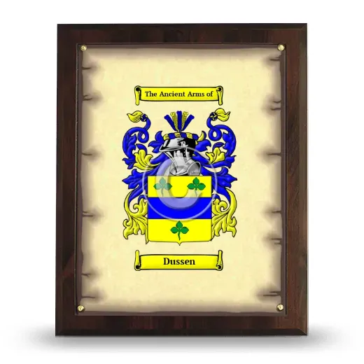 Dussen Coat of Arms Plaque
