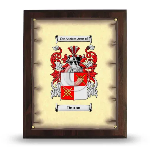 Dutton Coat of Arms Plaque