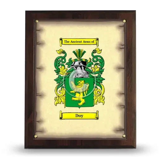 Duy Coat of Arms Plaque