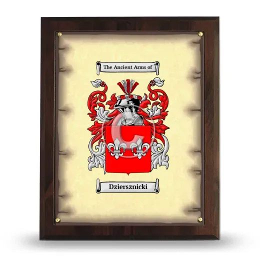 Dziersznicki Coat of Arms Plaque