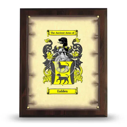 Ealden Coat of Arms Plaque