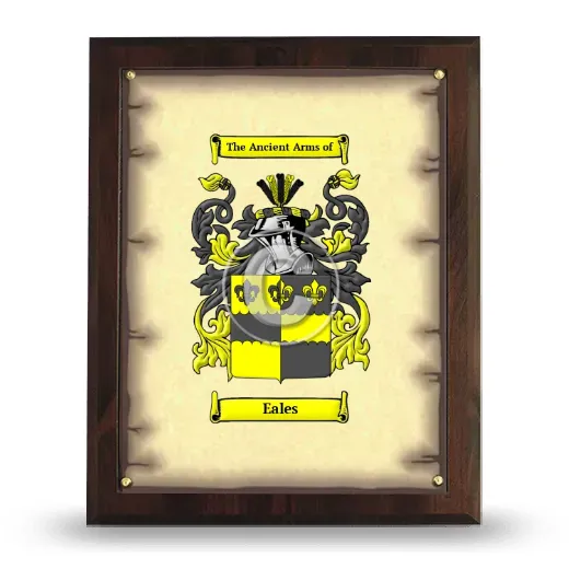 Eales Coat of Arms Plaque