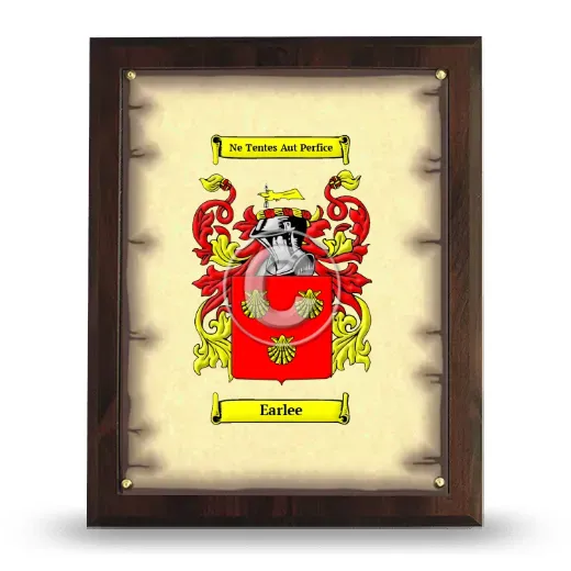 Earlee Coat of Arms Plaque
