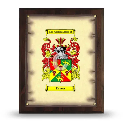 Eavers Coat of Arms Plaque