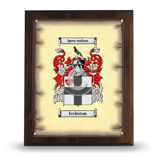 Eccleston Coat of Arms Plaque