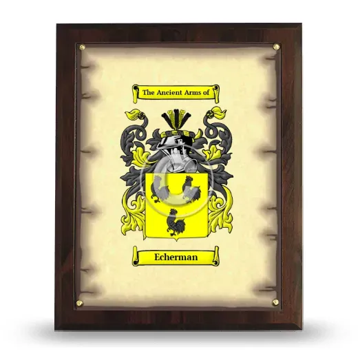 Echerman Coat of Arms Plaque