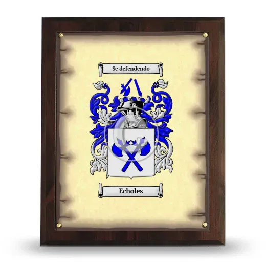 Echoles Coat of Arms Plaque