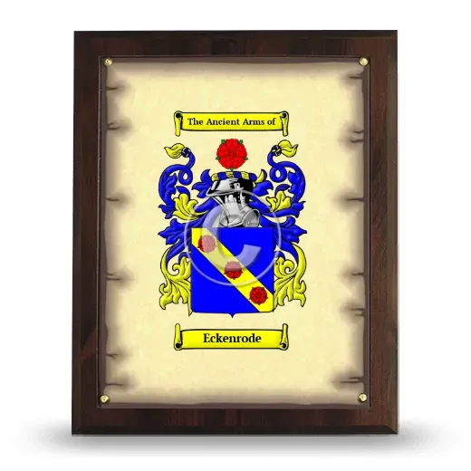 Eckenrode Coat of Arms Plaque