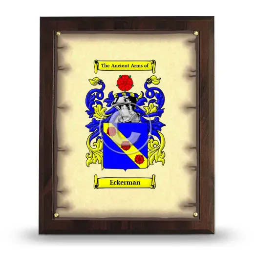Eckerman Coat of Arms Plaque