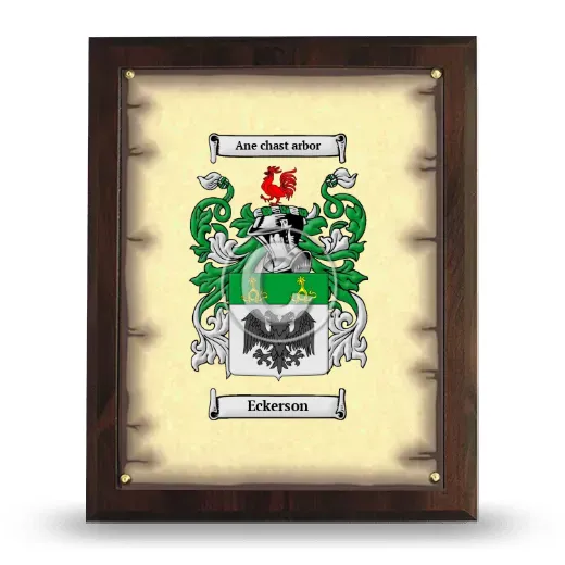 Eckerson Coat of Arms Plaque