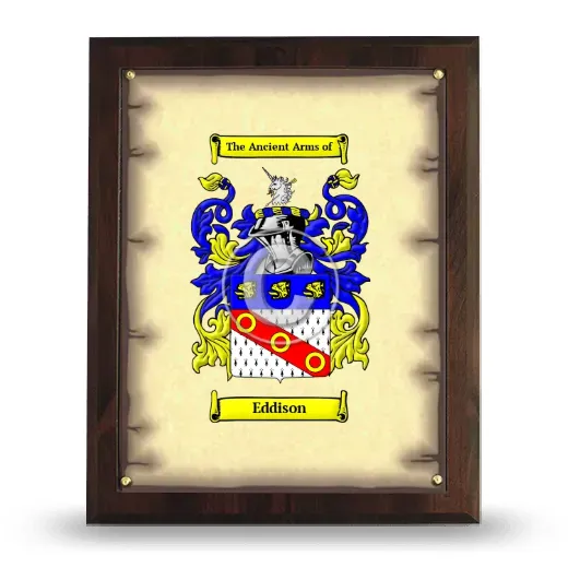 Eddison Coat of Arms Plaque