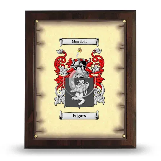 Edgars Coat of Arms Plaque