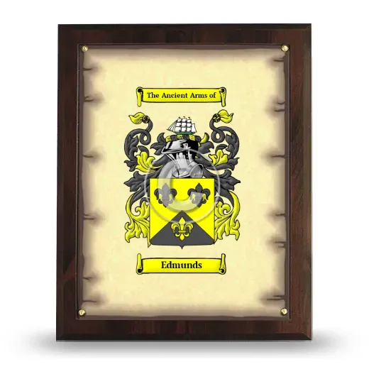Edmunds Coat of Arms Plaque