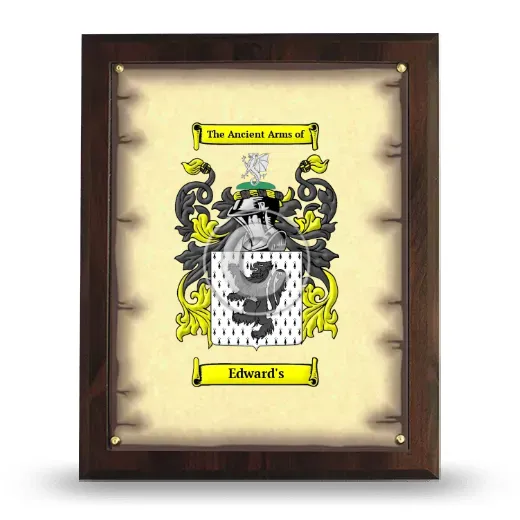 Edward's Coat of Arms Plaque