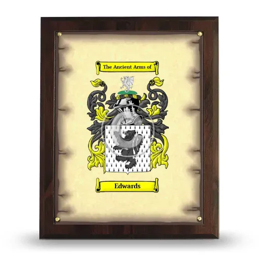 Edwards Coat of Arms Plaque