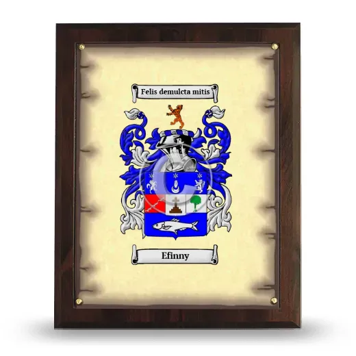 Efinny Coat of Arms Plaque
