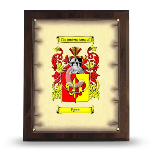 Egee Coat of Arms Plaque