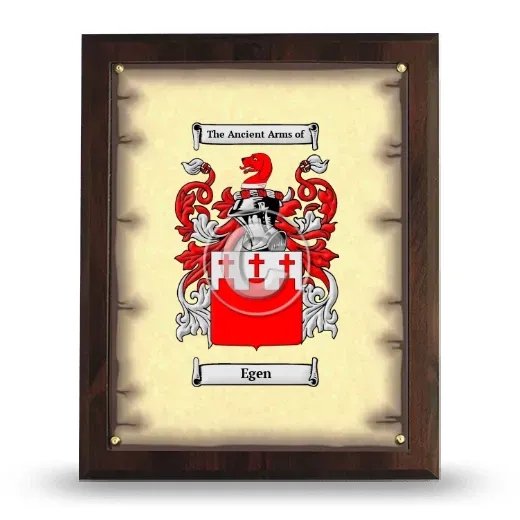 Egen Coat of Arms Plaque