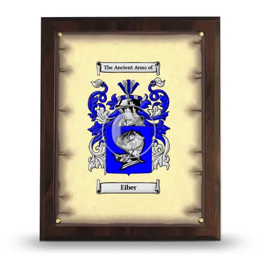 Eiber Coat of Arms Plaque