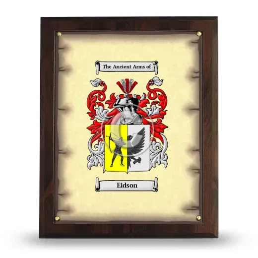 Eidson Coat of Arms Plaque