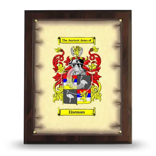 Eiseman Coat of Arms Plaque