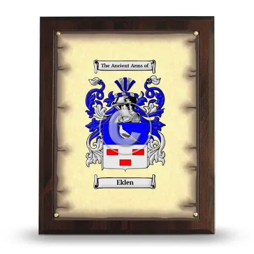 Eklen Coat of Arms Plaque