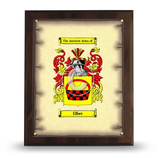 Elber Coat of Arms Plaque