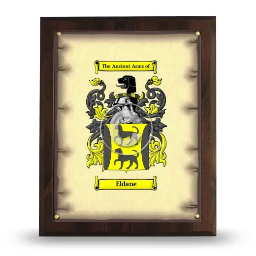 Eldane Coat of Arms Plaque