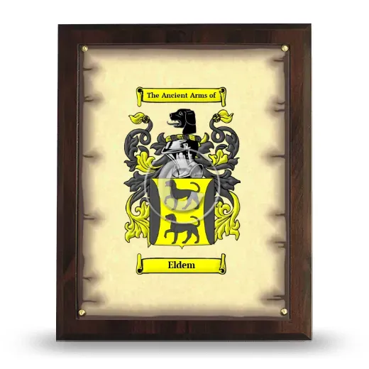 Eldem Coat of Arms Plaque