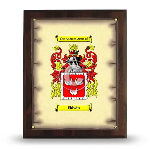 Eldwin Coat of Arms Plaque