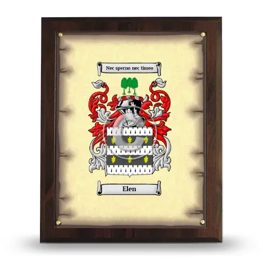Elen Coat of Arms Plaque