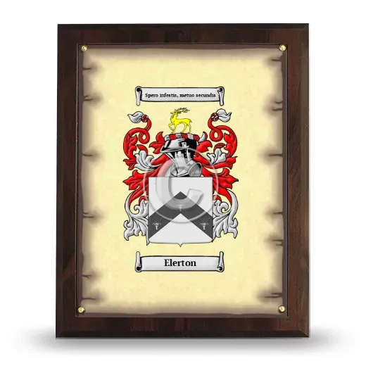 Elerton Coat of Arms Plaque