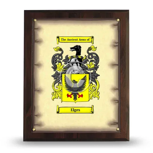 Elges Coat of Arms Plaque