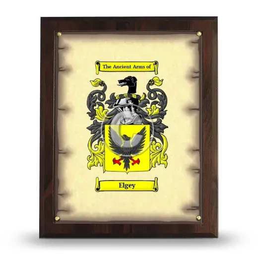 Elgey Coat of Arms Plaque