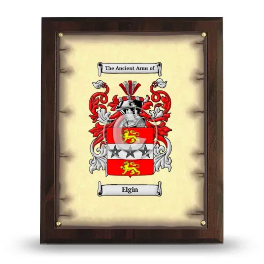 Elgin Coat of Arms Plaque