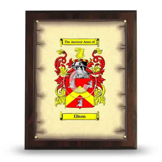 Elison Coat of Arms Plaque