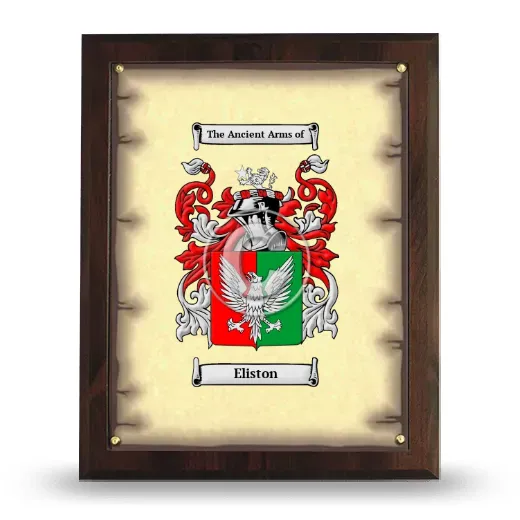 Eliston Coat of Arms Plaque