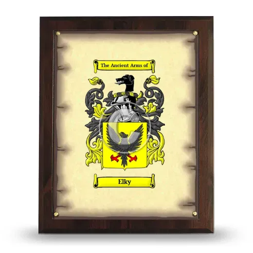 Elky Coat of Arms Plaque