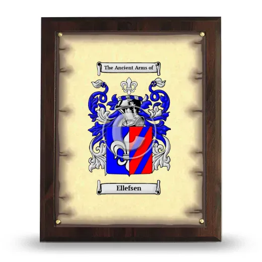 Ellefsen Coat of Arms Plaque