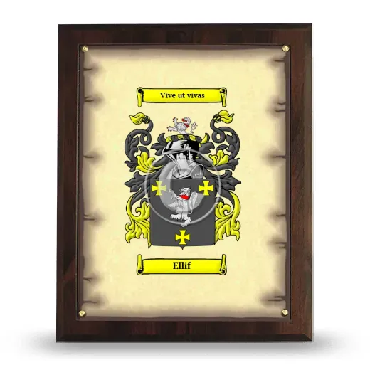 Ellif Coat of Arms Plaque