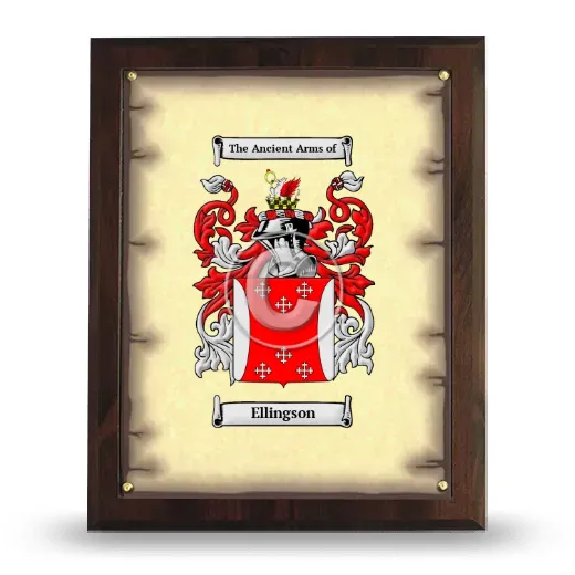 Ellingson Coat of Arms Plaque