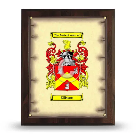 Ellisson Coat of Arms Plaque