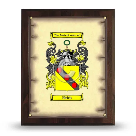Elrich Coat of Arms Plaque