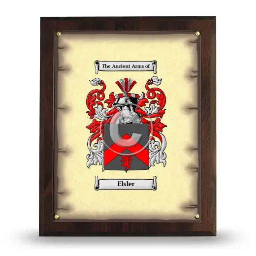 Elsler Coat of Arms Plaque