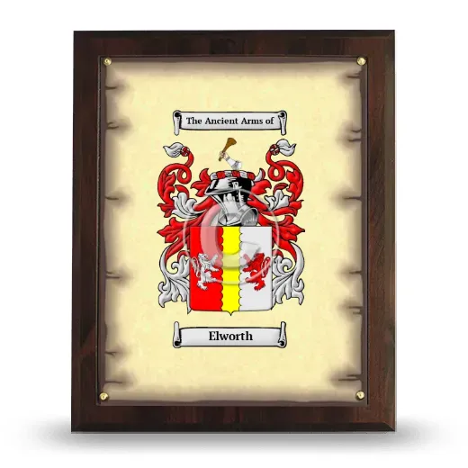 Elworth Coat of Arms Plaque