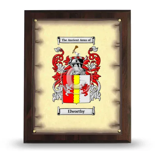 Elworthy Coat of Arms Plaque